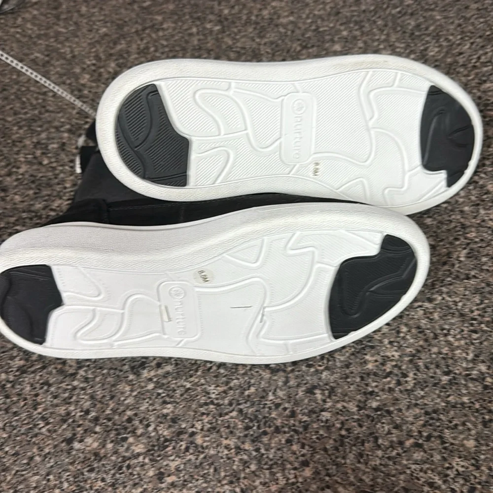 Nurture by Lamaze Black Shoes with White Soles. New - Picture 4 of 5